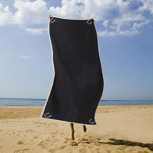 Magnetic Quick-Dry Beach Towel