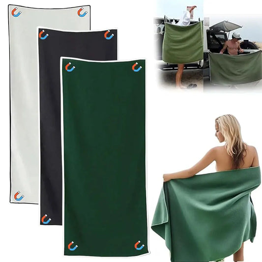 Magnetic Quick-Dry Beach Towel