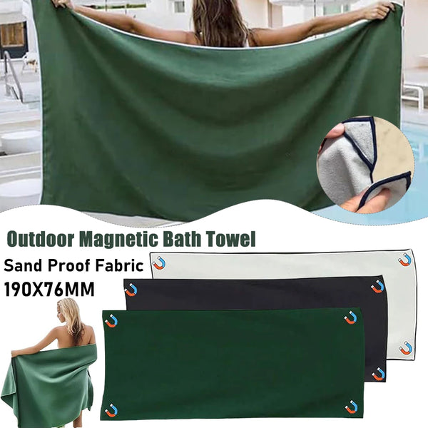 Magnetic Quick-Dry Beach Towel