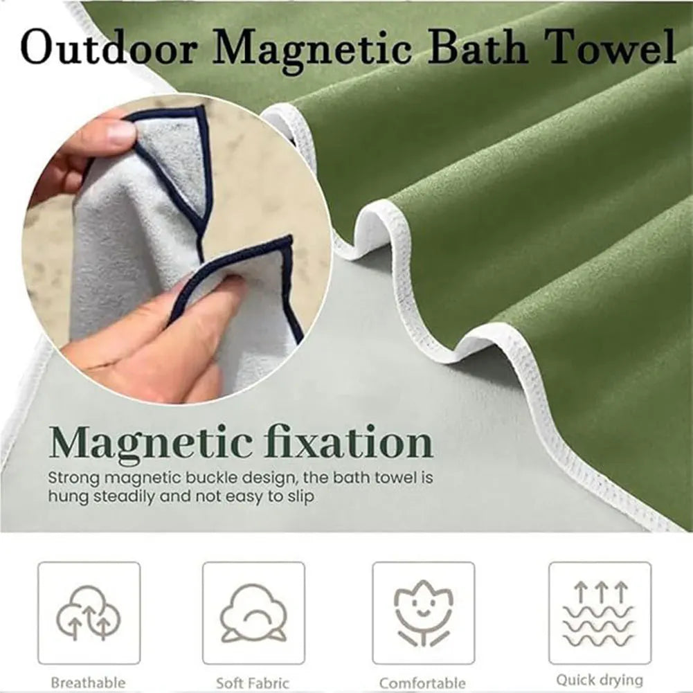 Magnetic Quick-Dry Beach Towel